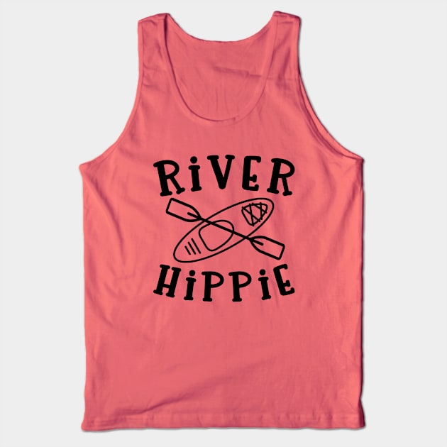 River Hippie Kayaking Fishing Tank Top by GlimmerDesigns